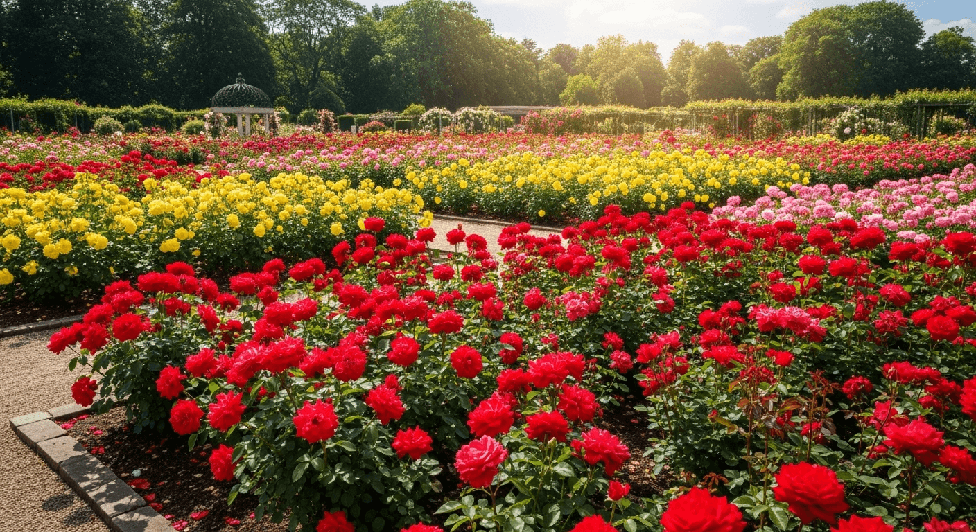 Лучшие сорта роз в красивом розарии средней полосы России, яркие и здоровые цветы