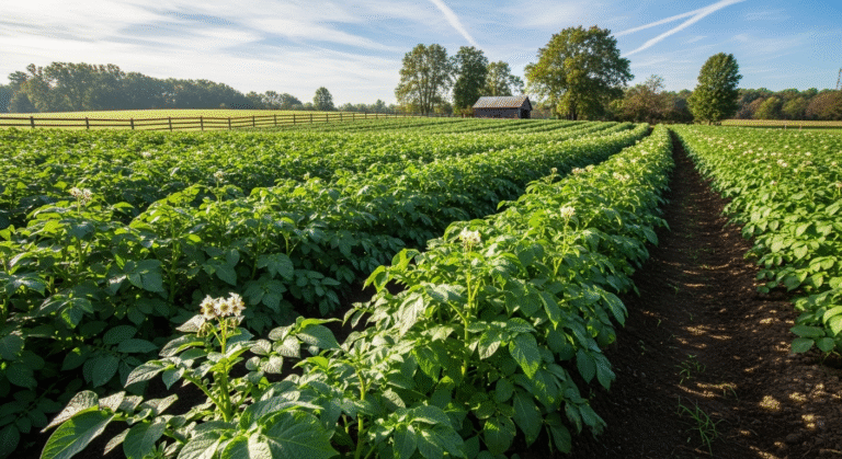 Выращивание картофеля без химии на органическом поле, экологически чистый урожай