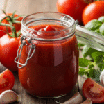 Домашний кетчуп без сахара с помидорами и ароматными специями.