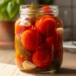 Быстрые маринованные помидоры за 1 день в стеклянной банке