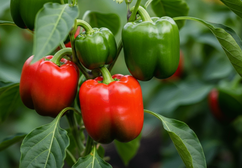 Здоровый сладкий перец без признаков болезней.